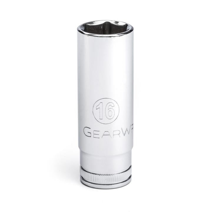 GEARWRENCH 80398 3/8" Drive 6 Point Deep Metric Socket 16mm