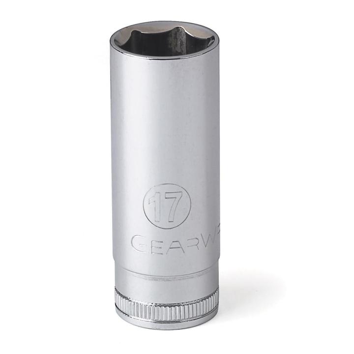 GEARWRENCH 80399 3/8" Drive 6 Point Deep Metric Socket 17mm