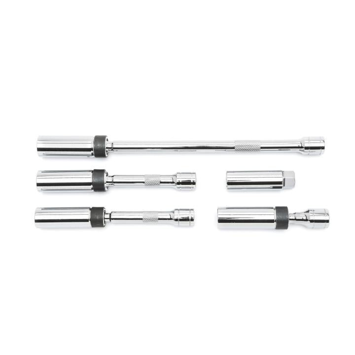 GEARWRENCH 80601 5 Piece 3/8" Drive 6 Point Magnetic Swivel Spark Plug Socket Set