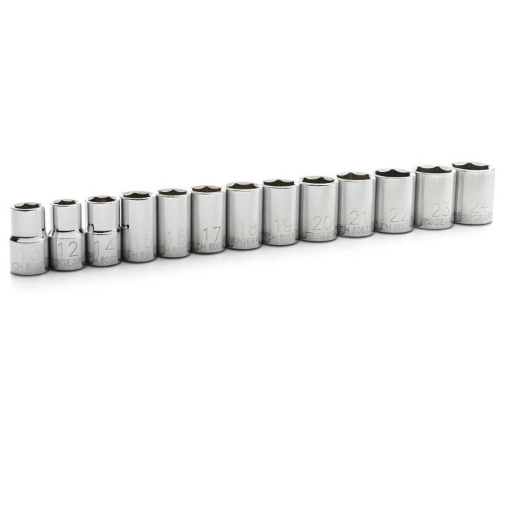 GEARWRENCH 80702 13 Piece 1/2" Drive 6 Point Standard Metric Socket Set