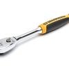 GEARWRENCH 81007T 1/4" Drive 90-Tooth Dual Material Teardrop Ratchet 6"