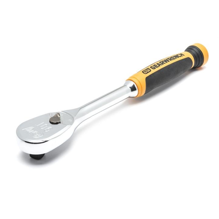 GEARWRENCH 81303T 1/2" Drive 90-Tooth Dual Material Teardrop Ratchet 11"