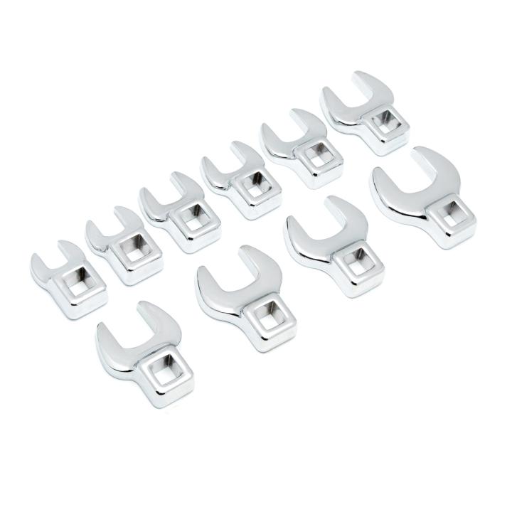GEARWRENCH 81909 10 Piece 3/8" Drive Crowfoot Metric Wrench Set