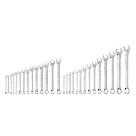 GEARWRENCH 81923 28 Piece 6 Point Combination SAE/Metric Wrench Set