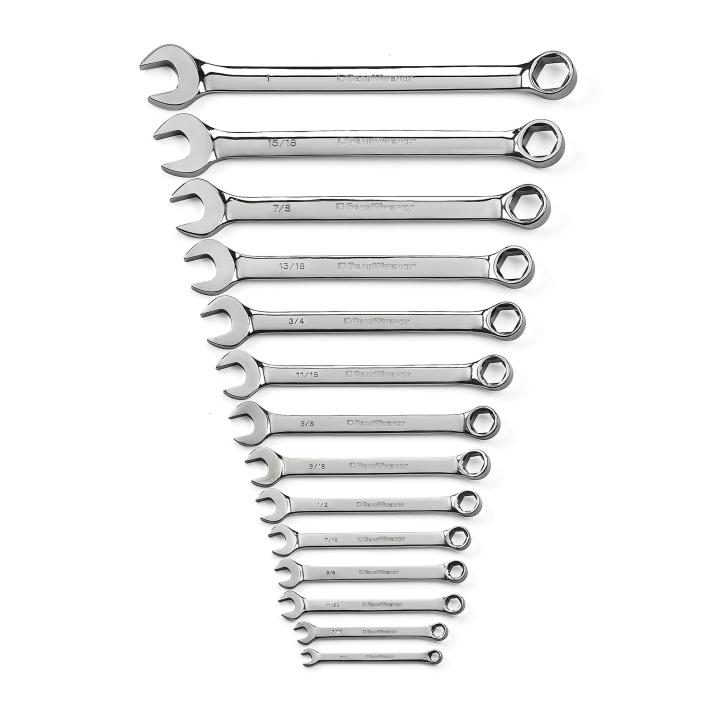 GEARWRENCH 81924 14 Piece 6 Point Combination SAE Wrench Set