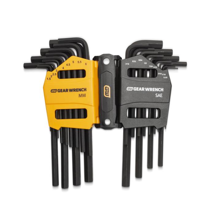 GEARWRENCH 83504 26 Piece Long Arm SAE/Metric Hex Key Set