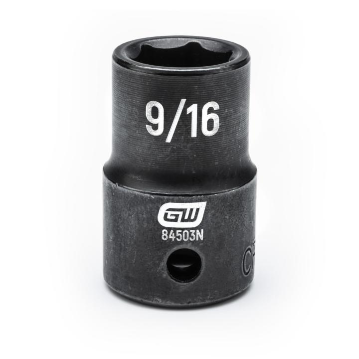 GEARWRENCH 84503N 1/2" Drive 6 Point Standard Impact SAE Socket 9/16"