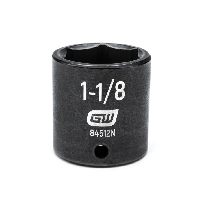 GEARWRENCH 84512N 1/2" Drive 6 Point Standard Impact SAE Socket 1-1/8"