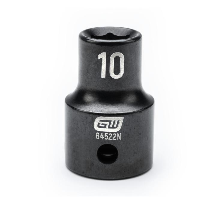 GEARWRENCH 84522N 1/2" Drive 6 Point Standard Impact Metric Socket 10mm