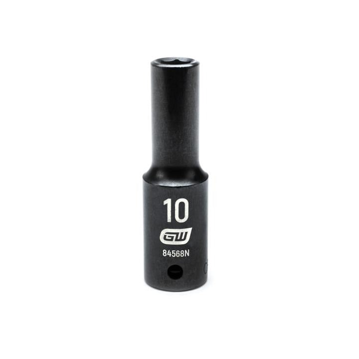 GEARWRENCH 84568N 1/2" Drive 6 Point Deep Impact Metric Socket 10mm