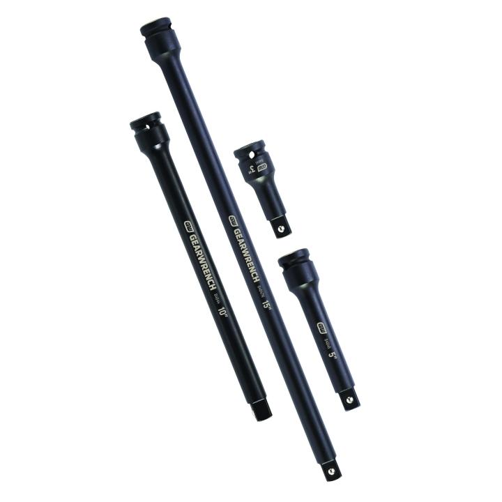 GEARWRENCH 84950N 4 Piece 1/2" Drive Impact Extension Set 3", 5", 10" & 15"