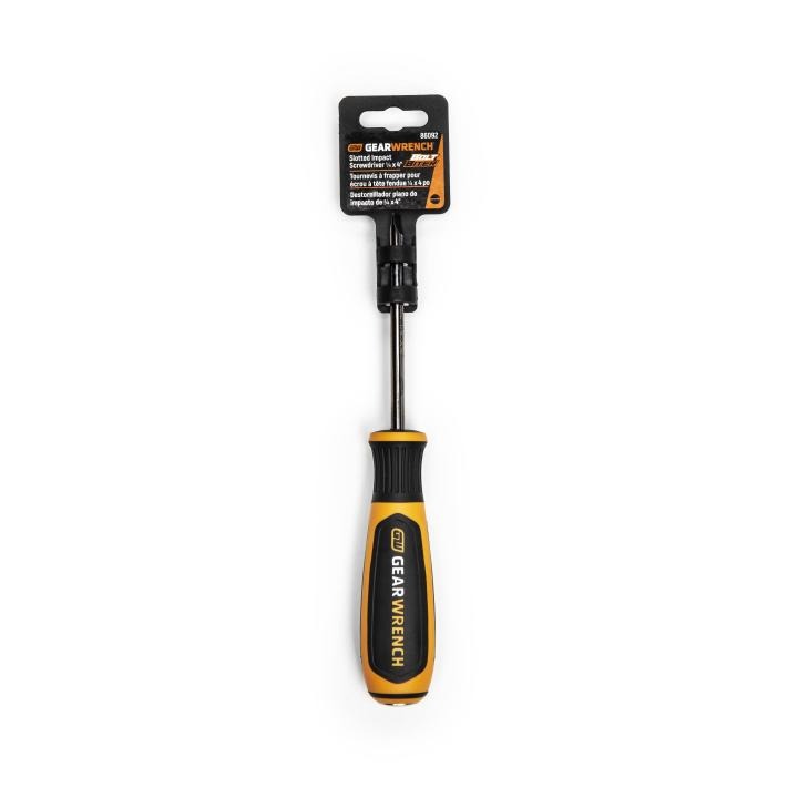 GEARWRENCH 86092 1/4" x 4" Bolt Biter™ Slotted Dual Material Extraction Screwdriver
