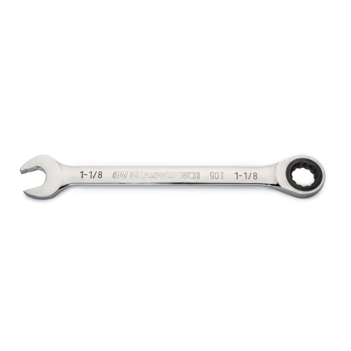 GEARWRENCH 86955 1-1/8" 90-Tooth 12 Point Ratcheting Combination Wrench