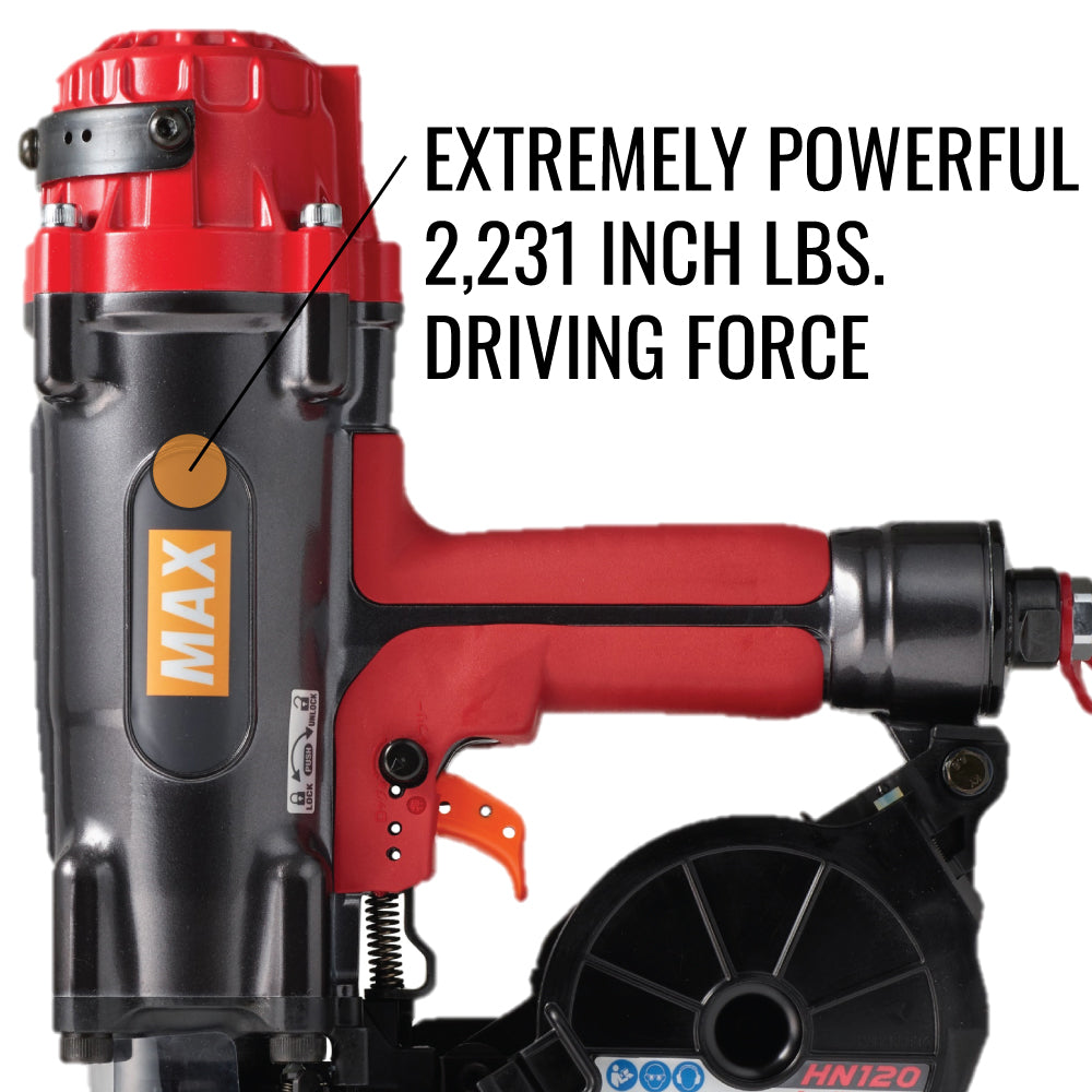 MAX HN120 PowerLite® High Pressure Concrete Pinner up to 2-1/2"
