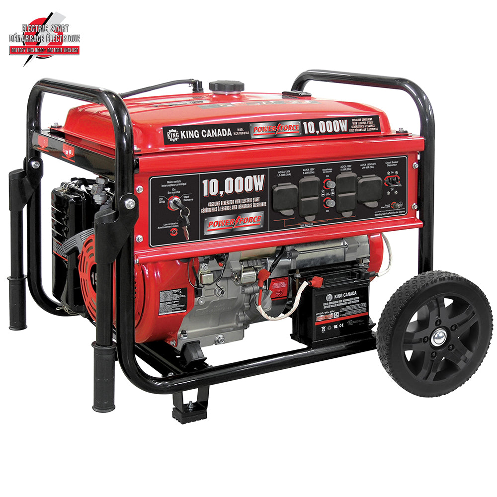 KING KCG-10001GE 10,000W GASOLINE GENERATOR WITH ELECTRIC START