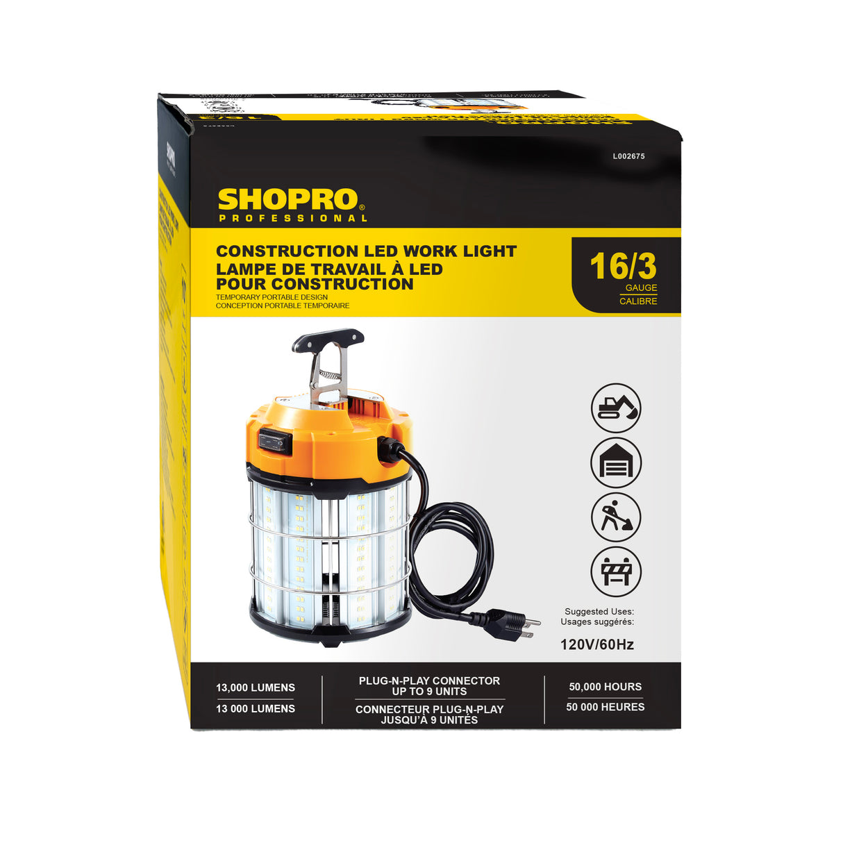 SHOPRO L002675 100W LED Work Light