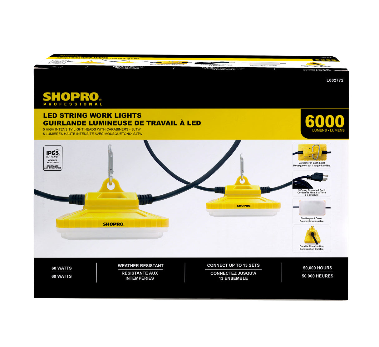 SHOPRO L002772 50ft String Light