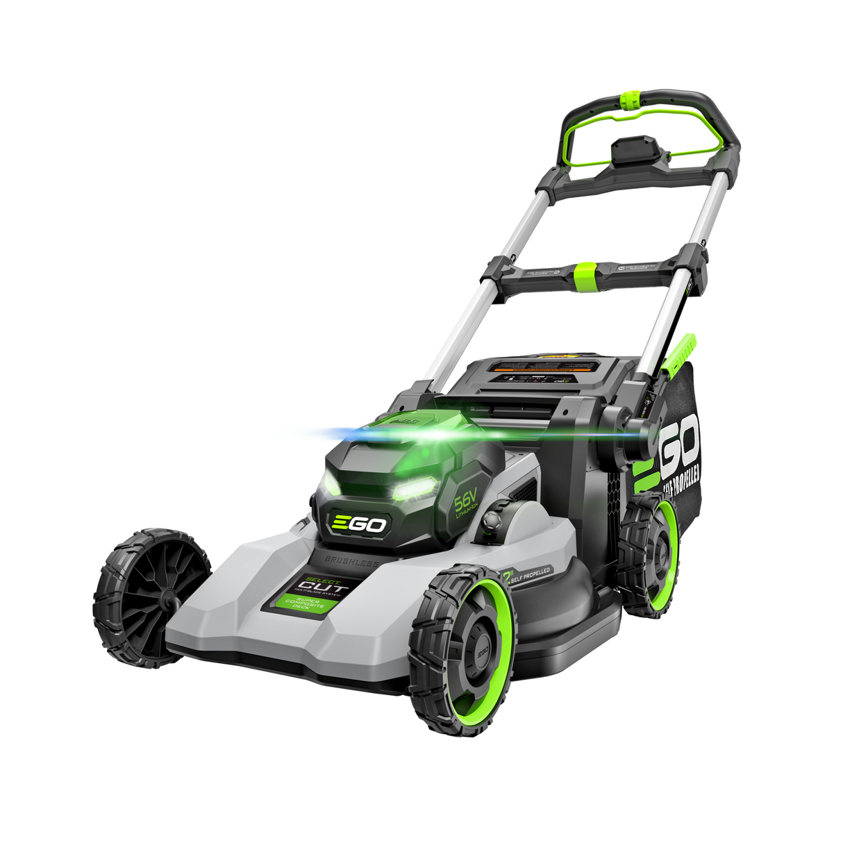 EGO LM2236SP POWER+ 1000 Series Mower 22" Super Composite Deck with Select Cut™ and Touch Drive™ Self-Propelled, 10.0Ah Battery and 700W Turbo Charger