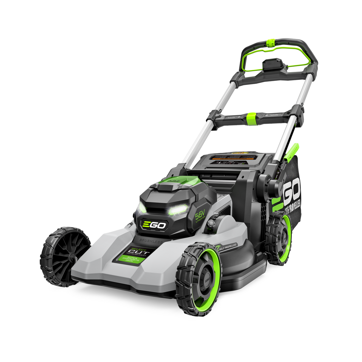 EGO LM2236SP POWER+ 1000 Series Mower 22" Super Composite Deck with Select Cut™ and Touch Drive™ Self-Propelled, 10.0Ah Battery and 700W Turbo Charger