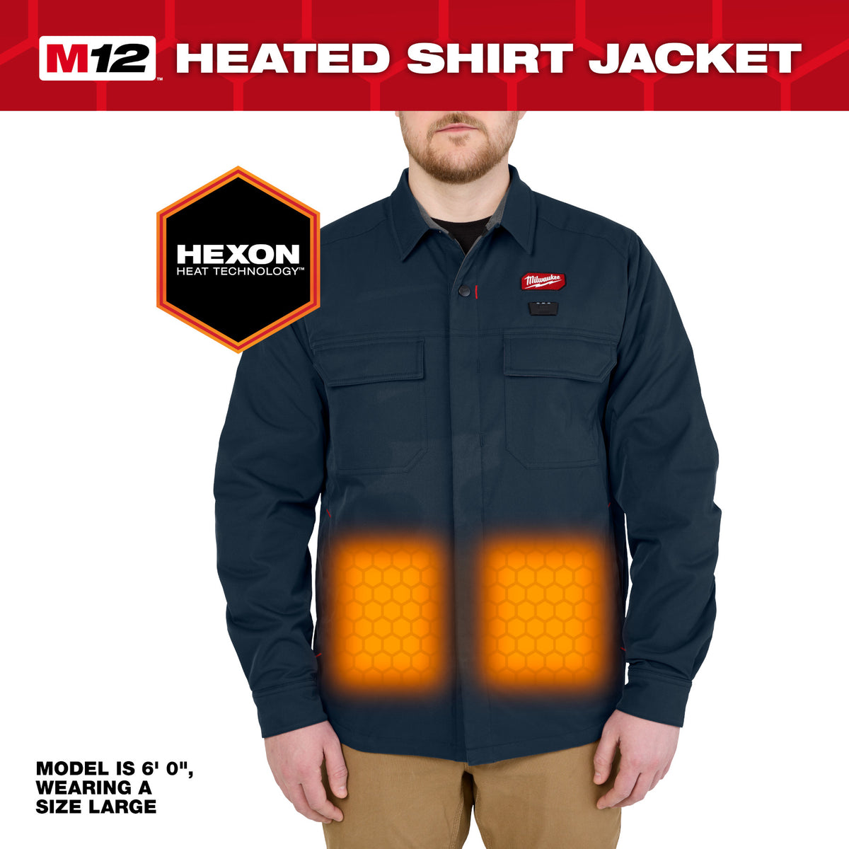 Milwaukee M103U-21 M12™ Shirt Jacket - Navy