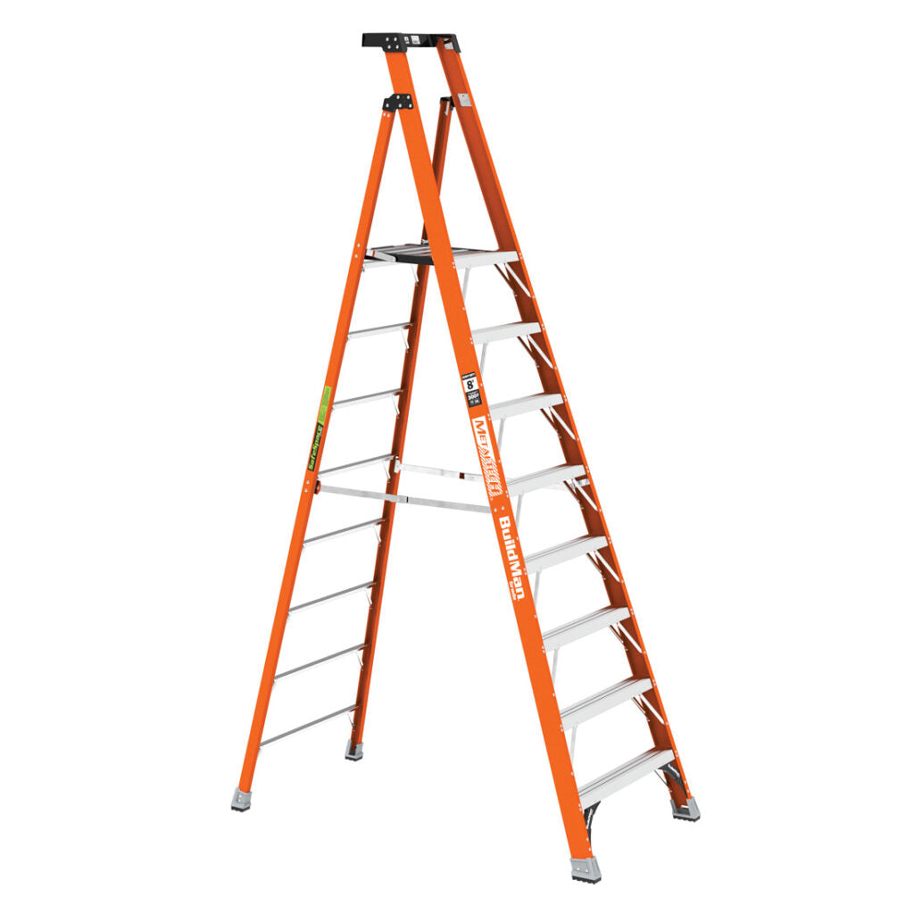 Metaltech E-PSFB8T1A 8ft Platform Fiberglass Step Ladder