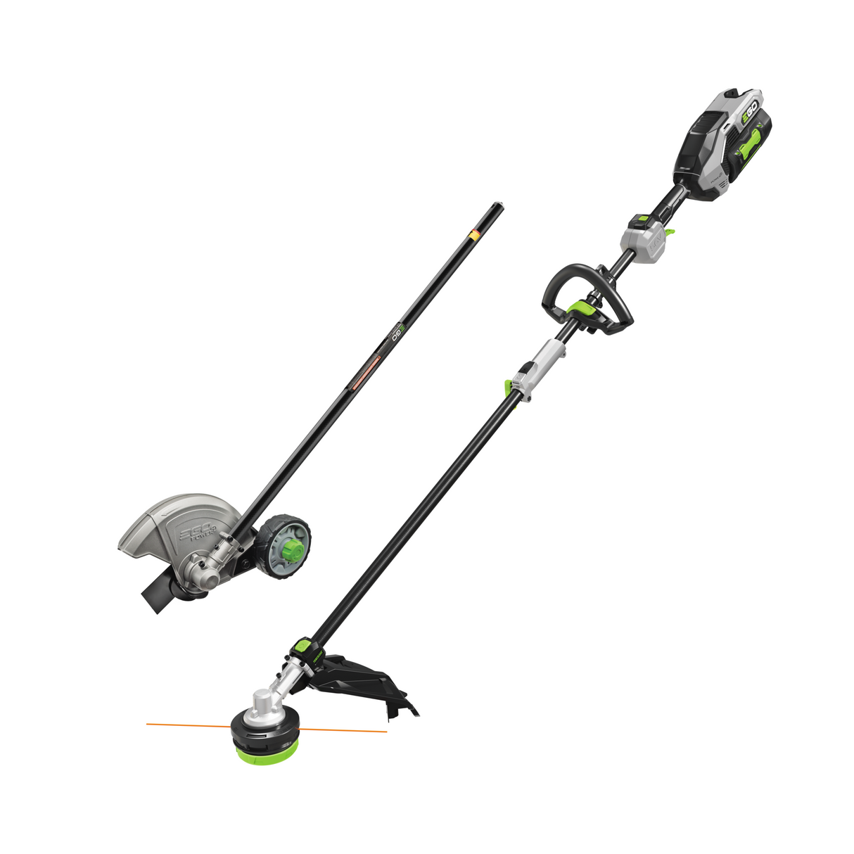 EGO MHC1603 Power+ MultiHead Combo Kit; 16 Carbon Fiber String Trimmer with POWERLOAD™, Carbon Fiber Edger, and 56V Power Head with 4.0Ah Battery and 320W Charger