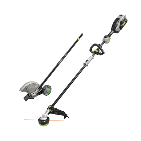 EGO MHC1603 Power+ MultiHead Combo Kit; 16 Carbon Fiber String Trimmer with POWERLOAD™, Carbon Fiber Edger, and 56V Power Head with 4.0Ah Battery and 320W Charger