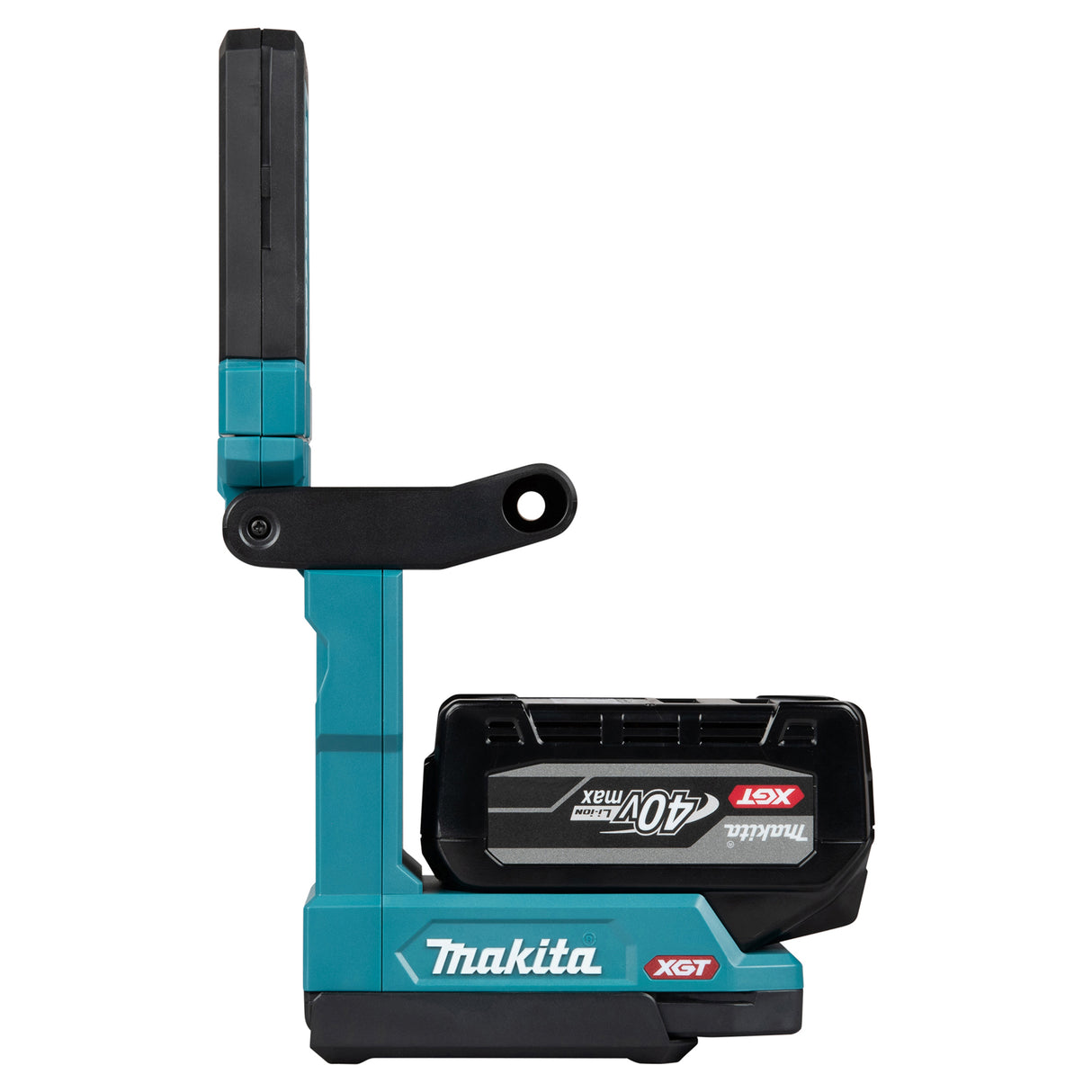 Makita power tool with battery on a white background