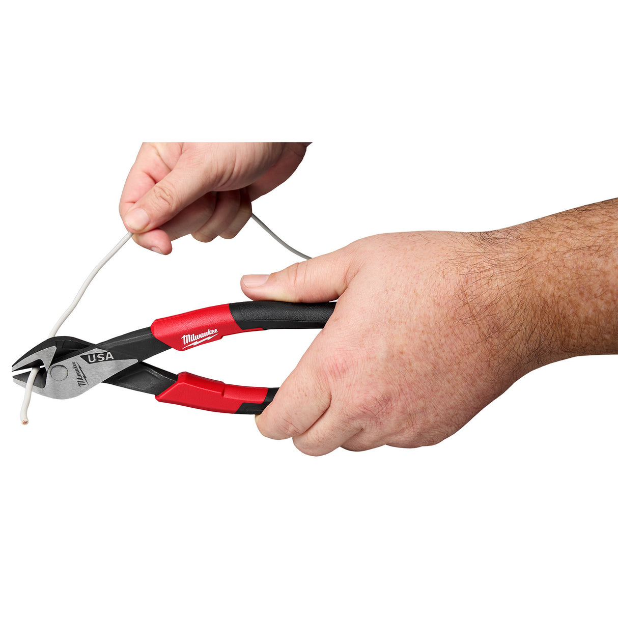 Milwaukee MT558A 8" Angled Head Diagonal Comfort Grip Cutting Pliers (USA)
