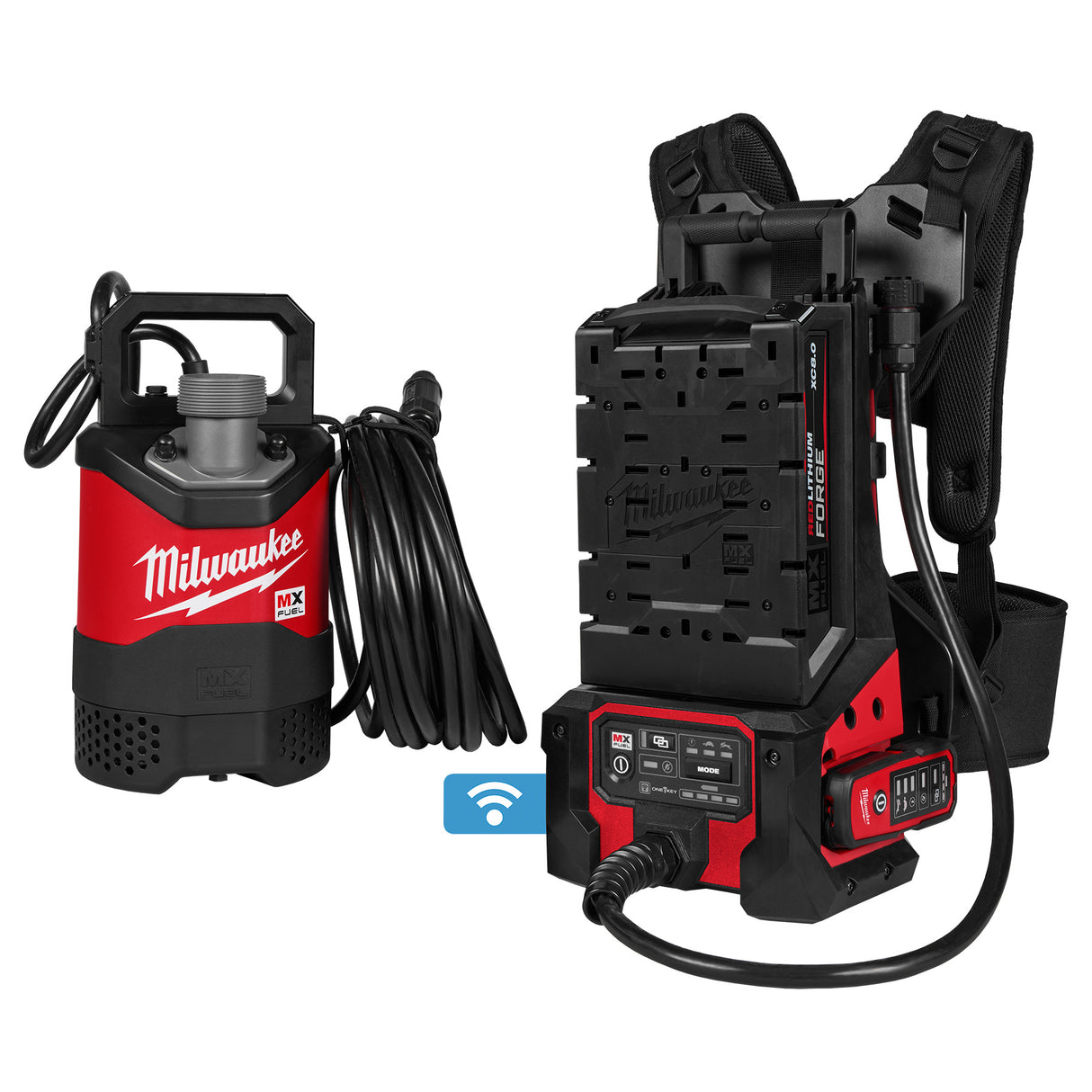 Milwaukee MXF211-1XC MX FUEL™ 1HP 2" Submersible Pump Kit