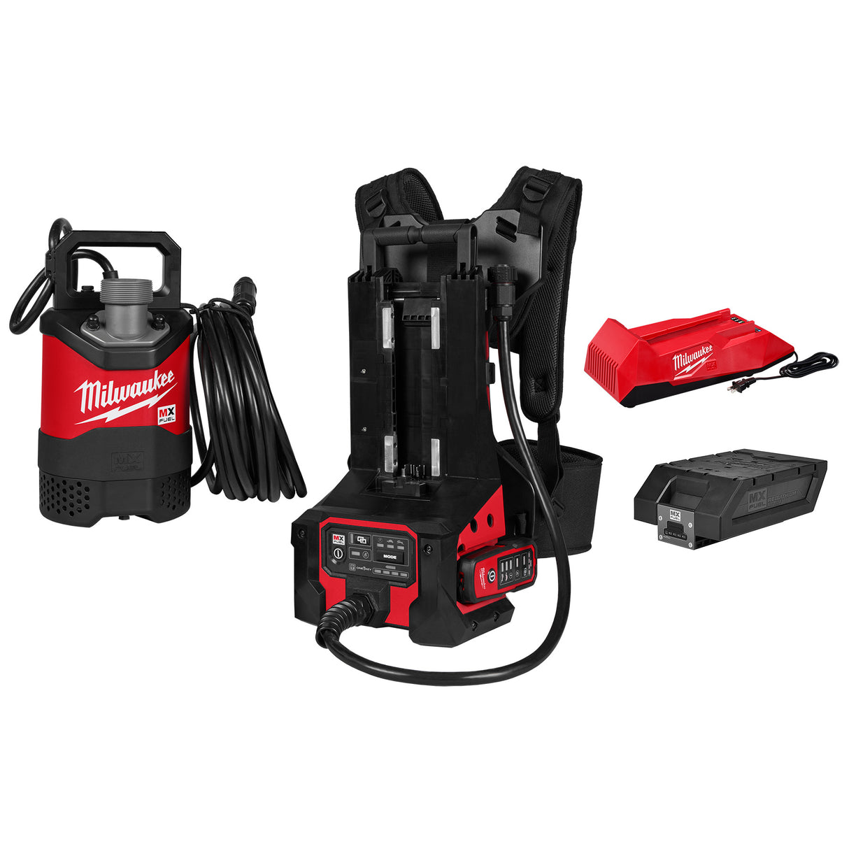 Milwaukee MXF211-1XC MX FUEL™ 1HP 2" Submersible Pump Kit