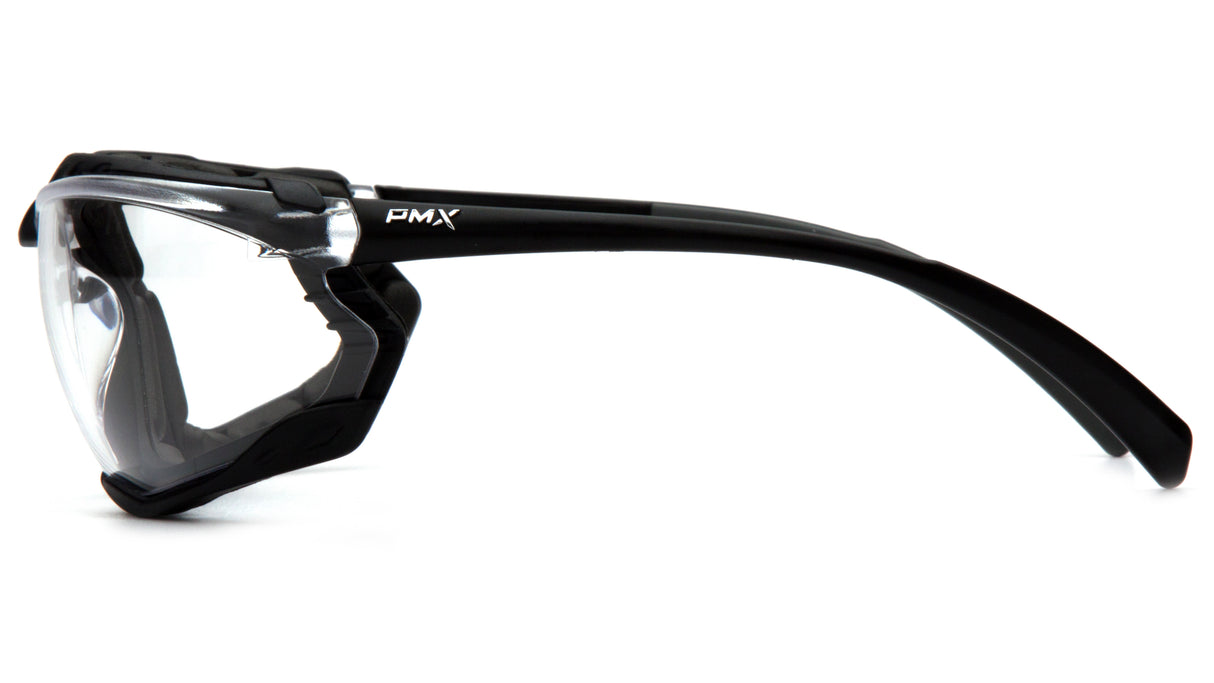 PYRAMEX Proximity Clear Lens Foam Padded Safety Glasses With H2Max Anti-Fog