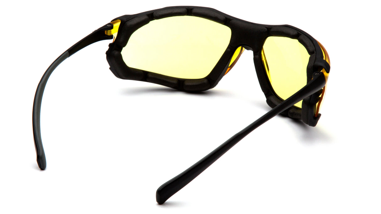 PYRAMEX Proximity Amber Lens Foam Padded Safety Glasses