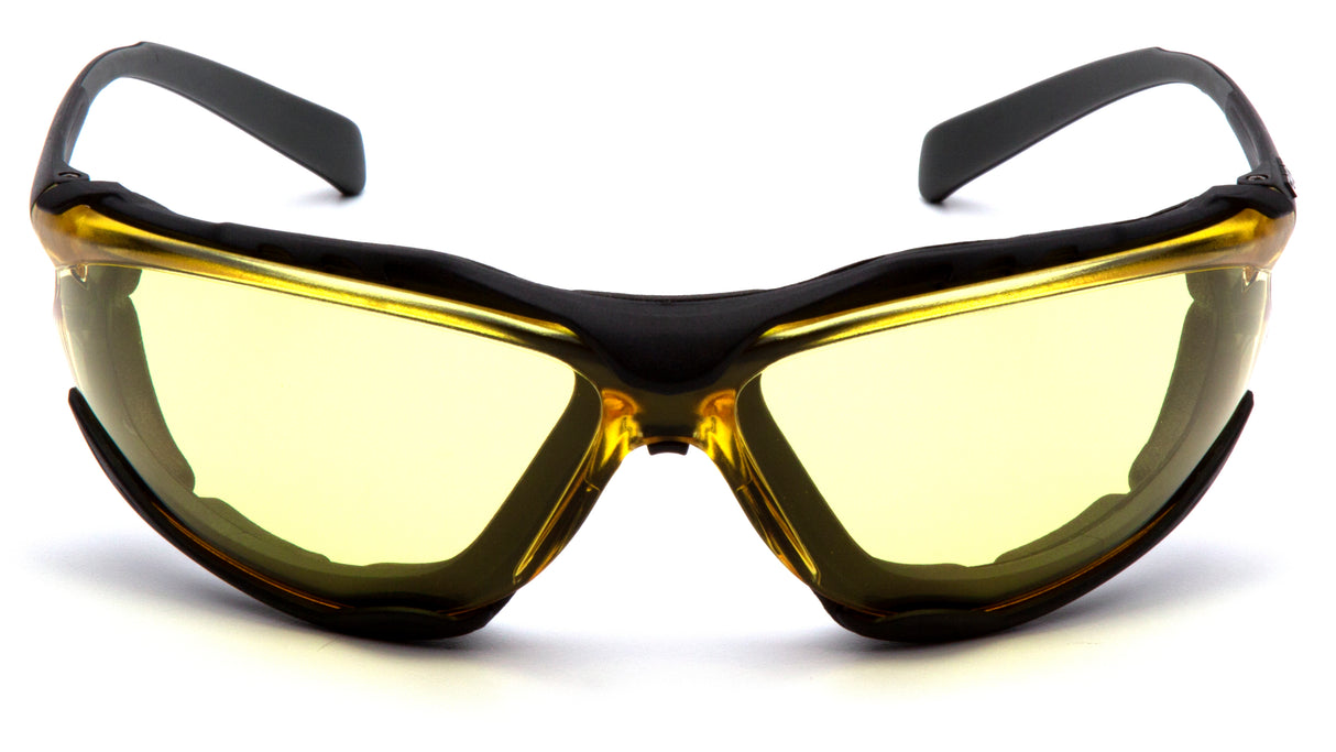 PYRAMEX Proximity Amber Lens Foam Padded Safety Glasses