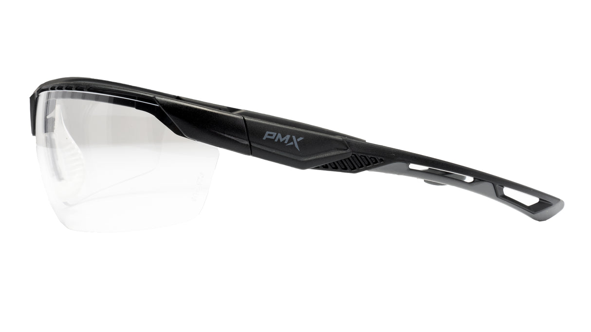 PYRAMEX TruFlex Half Frame Clear Lens Safety Glasses With H2X Anti-fog