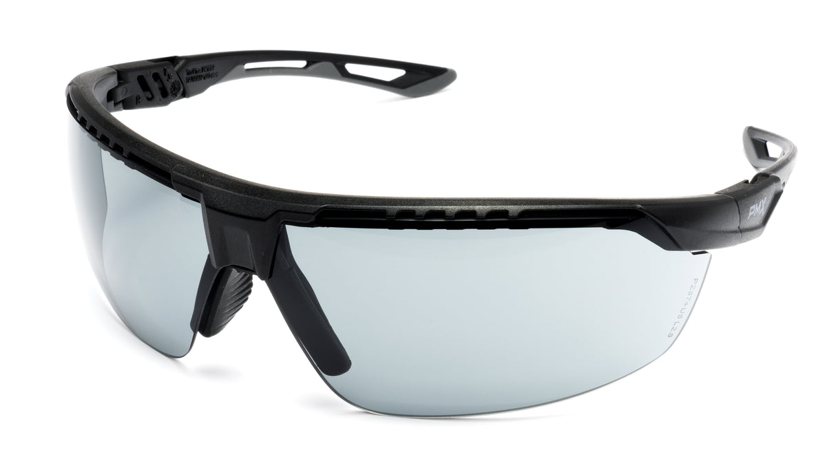 PYRAMEX TruFlex Half Frame Grey Lens Safety Glasses With H2X Anti-fog