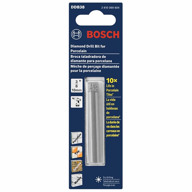 Bosch DDB3PC 3 pc. Porcelain Diamond Drill Bit Set