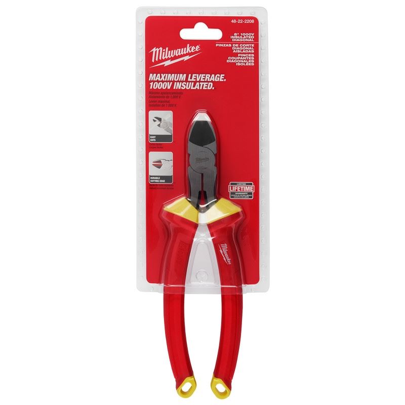 Milwaukee 48-22-2208 1000V Insulated 8in Diagonal Cutting Pliers