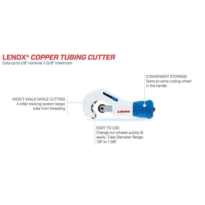 LENOX 21011TC138 Copper Cutting Tubing Cutter