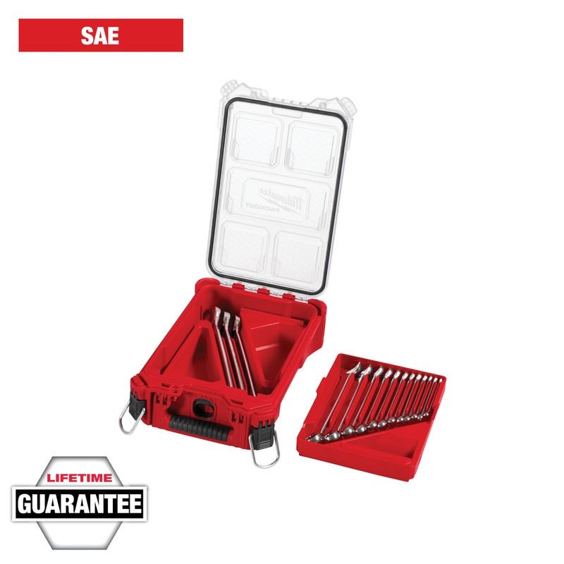 Milwaukee 48-22-9484 15pc SAE Combination Wrench Set with PACKOUT Compact Organizer