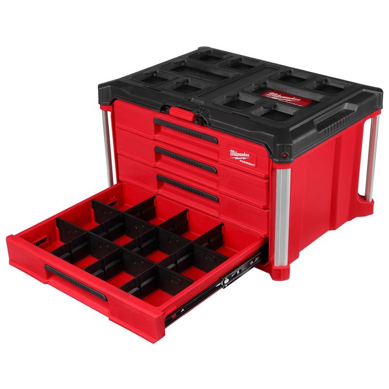 Milwaukee 48-22-8444 PACKOUT 4 Drawer Tool Box