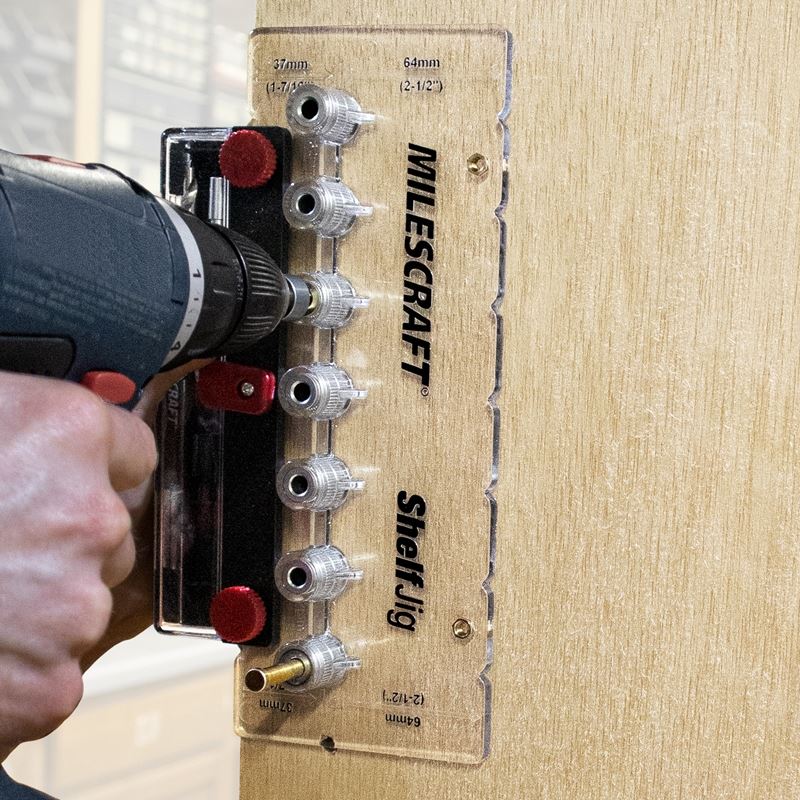 MILESCRAFT 1343 SHELFJIG SHELF-PIN HOLE JIG