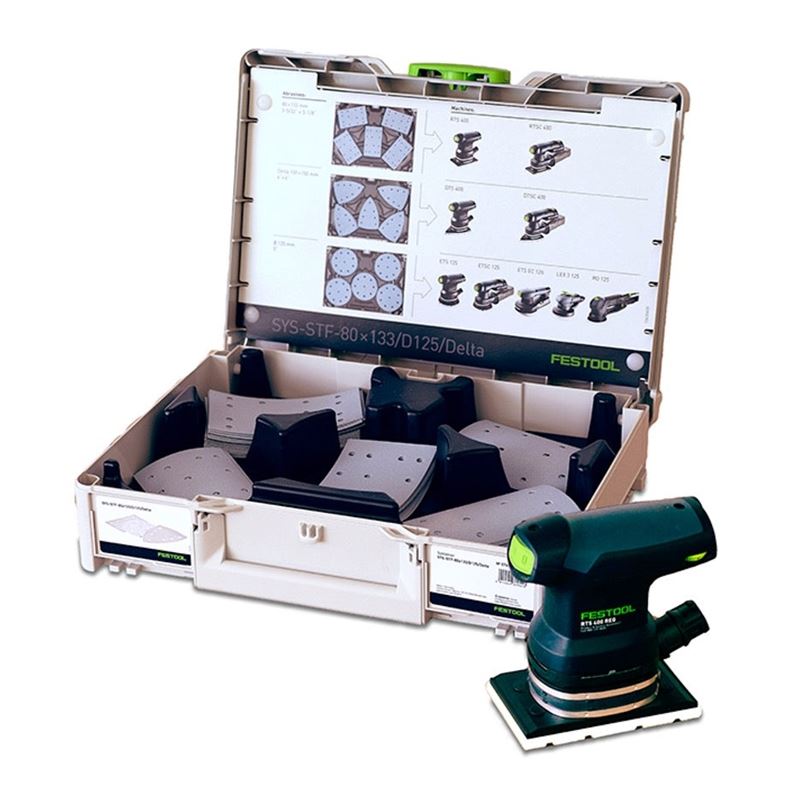 FESTOOL 578042 RTS 400 REQ Orbital Finish Sander with Abrasive Systainer