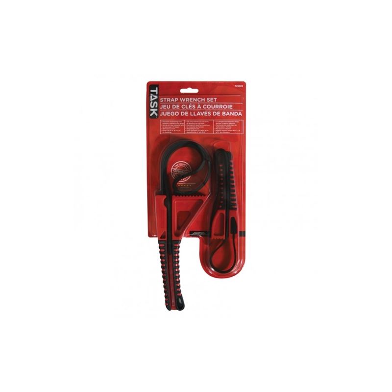 TASK T25585 2pc Strap Wrench Set