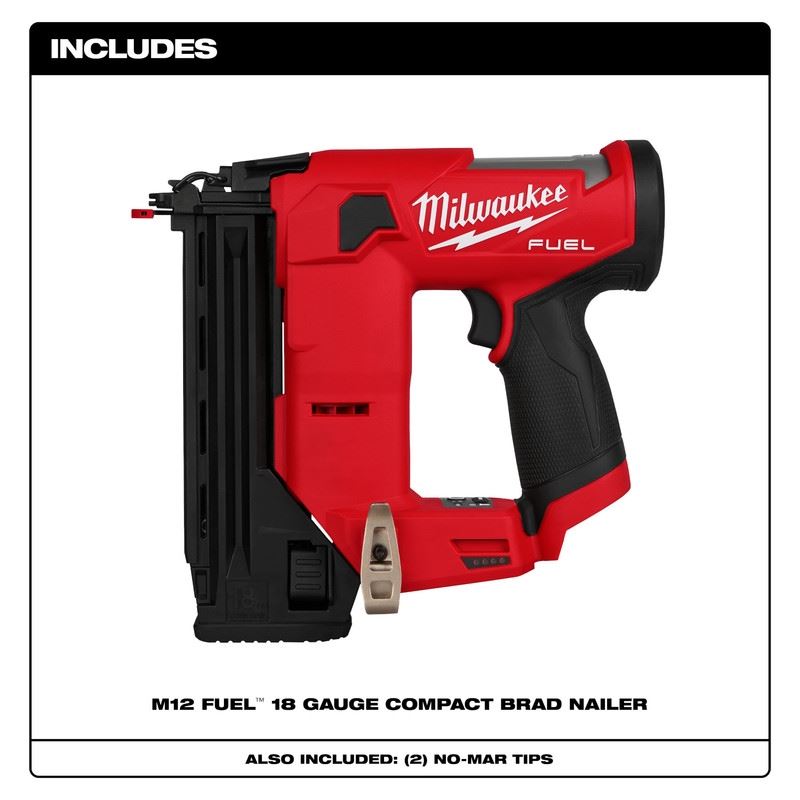 Milwaukee 2541-20 M12 FUEL 18 Gauge Compact Brad Nailer