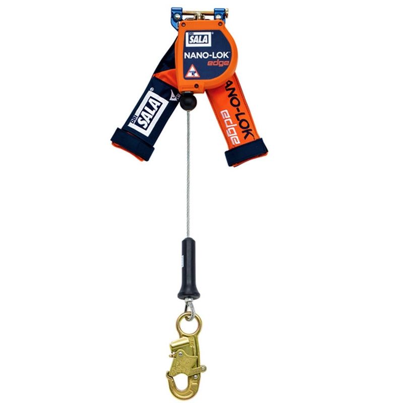 3M 3500217 DBI-SALA Nano-Lok Edge Self Retracting Lifeline, Cable, Quick Connect, 8 Ft (2.4 M) Web