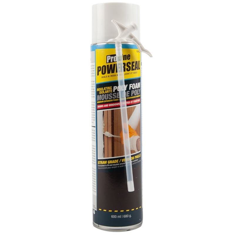 POWERSEAL 123154  WINDOW and DOOR FOAM SEALANT WITH STRAW  - 680G