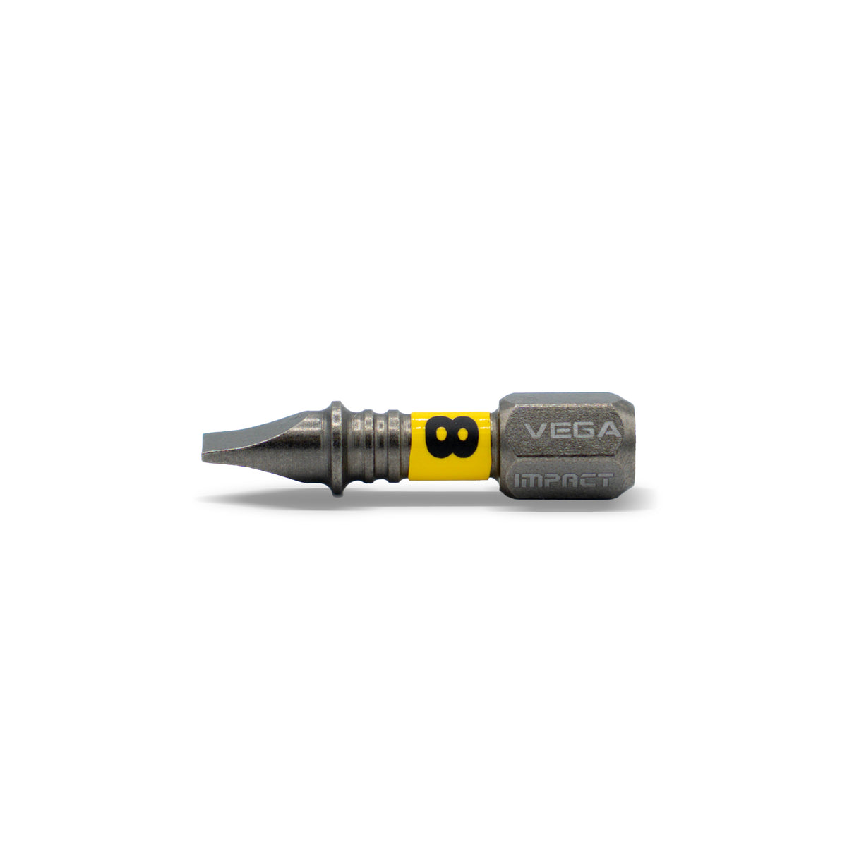 Impactech Slotted #8 Insert Bit x 1" - Carded 5pc