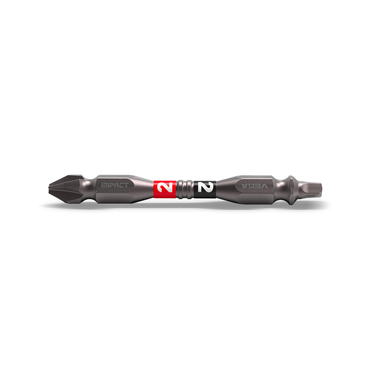 Impactech P2 + SQ2 Double End Power Bit x 2-9/16" - Plastic Case 10pc