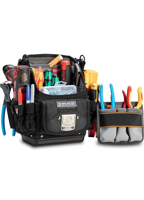 Veto Pro Pac TP6B BLACKOUT Compact Open Top Tool Bag